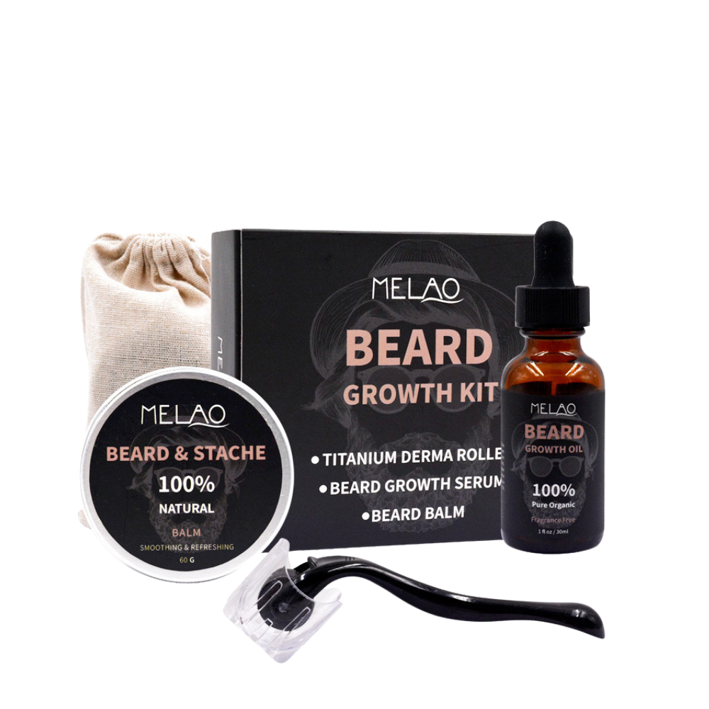 Melao Ultimate Three-Piece Beard Growth Kit