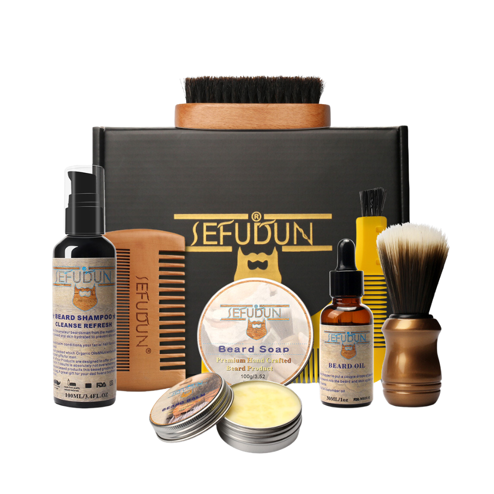 Hand Crafted 9-Piece Beard Care Set